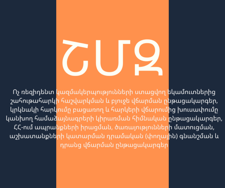 ՇՄԶ — «Ոչ ռեզիդենտ կազմակերպությունների ստացվող եկամուտներից շահութահարկ»